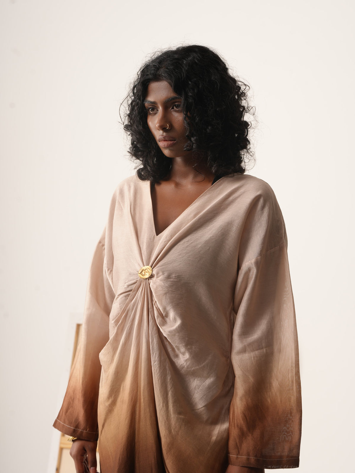 Syllable 10, ombre hand-dyed kaftan