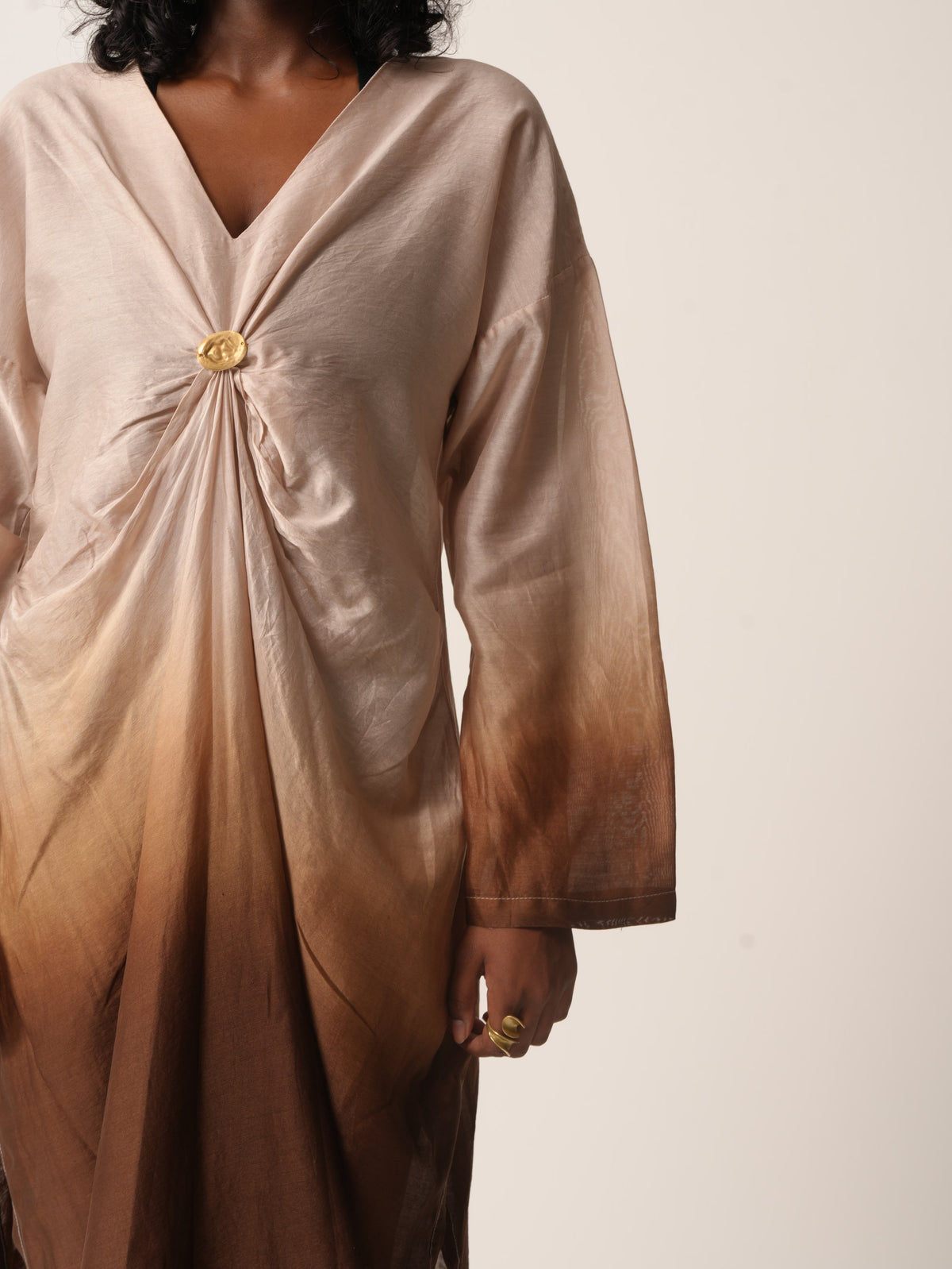 Syllable 10, ombre hand-dyed kaftan