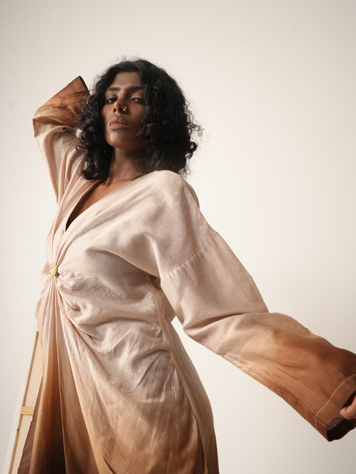 Syllable 10, ombre hand-dyed kaftan