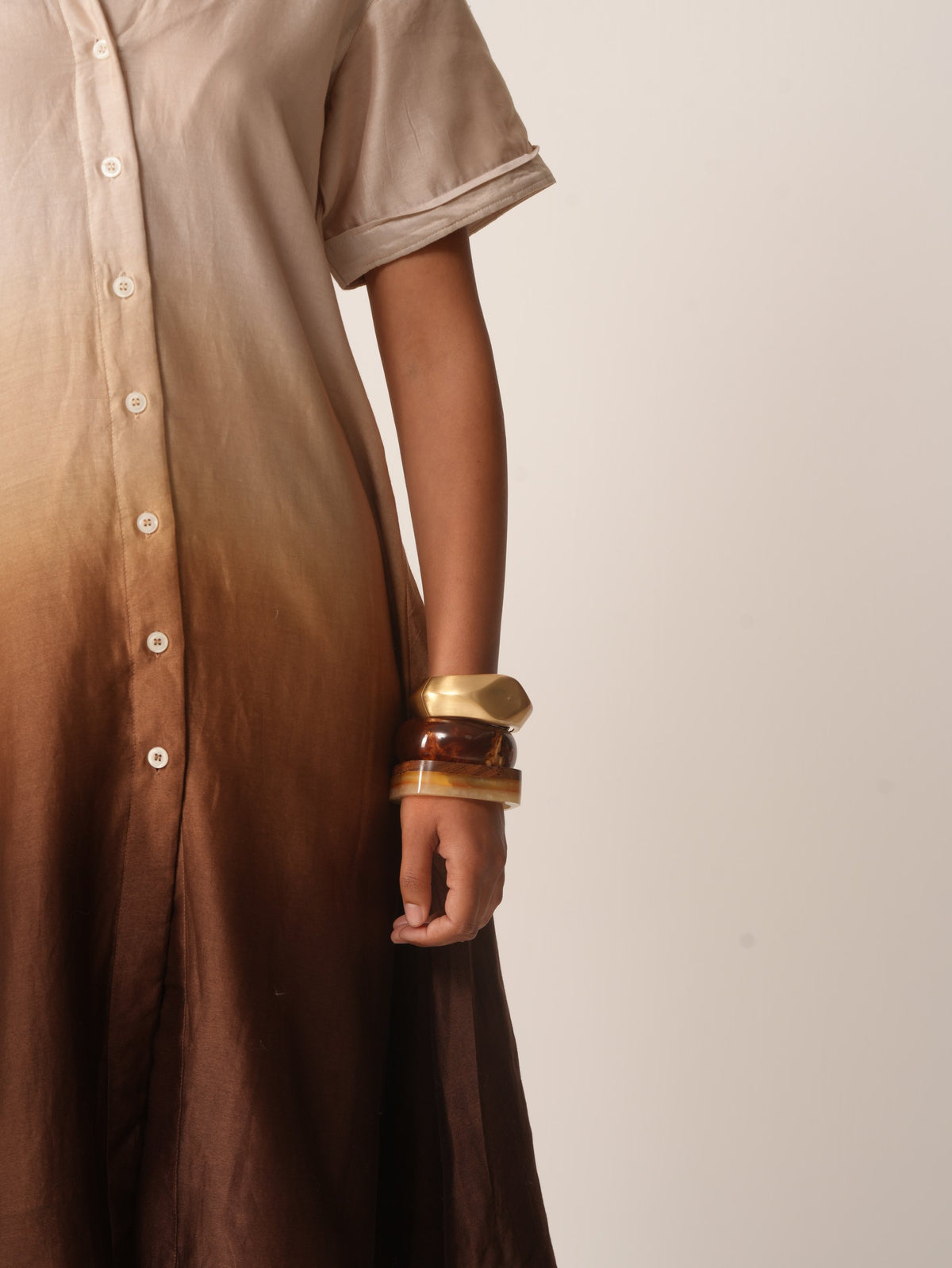 Syllable 11, ombre hand-dyed dress