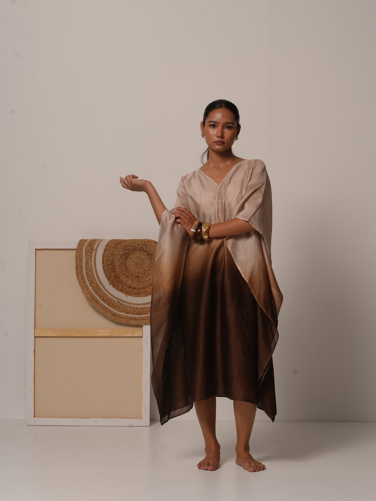 Syllable 12, ombre hand-dyed kaftan