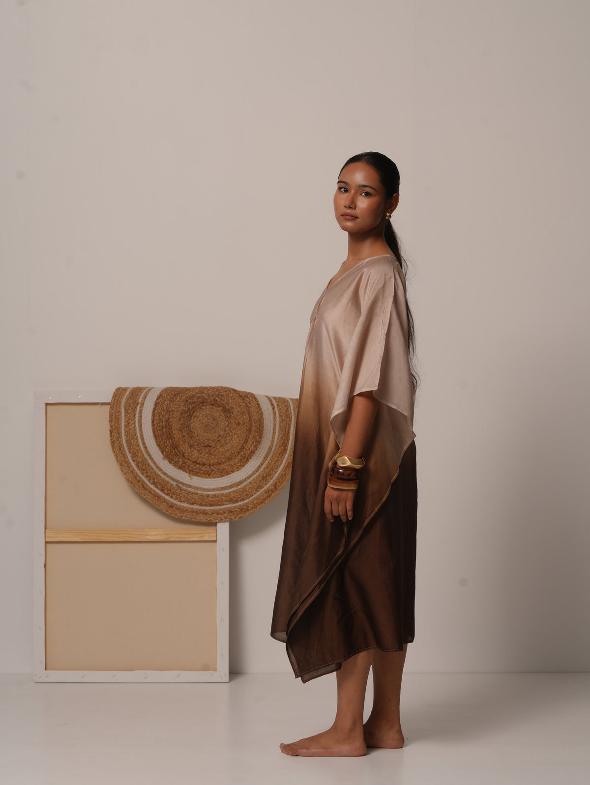 Syllable 12, ombre hand-dyed kaftan